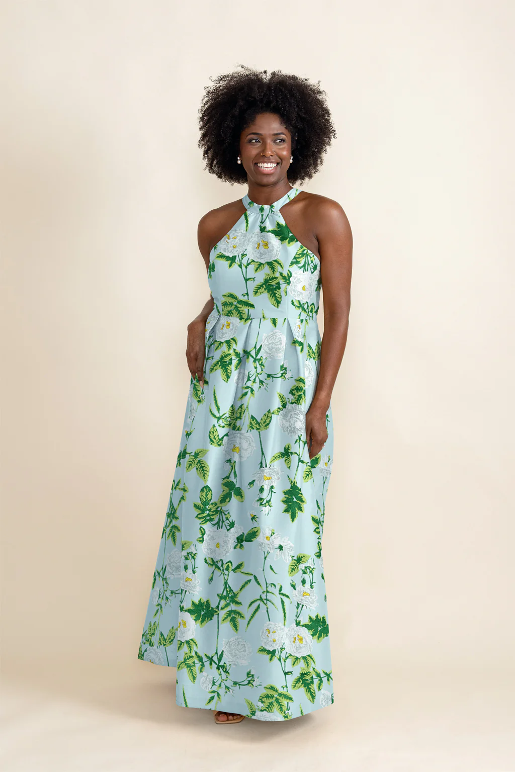 Abby Bodice with Dahlia Skirt in Camellia Jacquard - Image 3