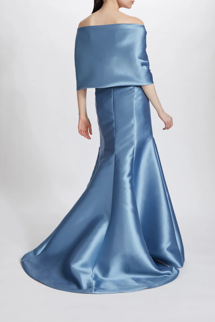 Amsale Evening Mikado Strapless Gown P609 - Image 5