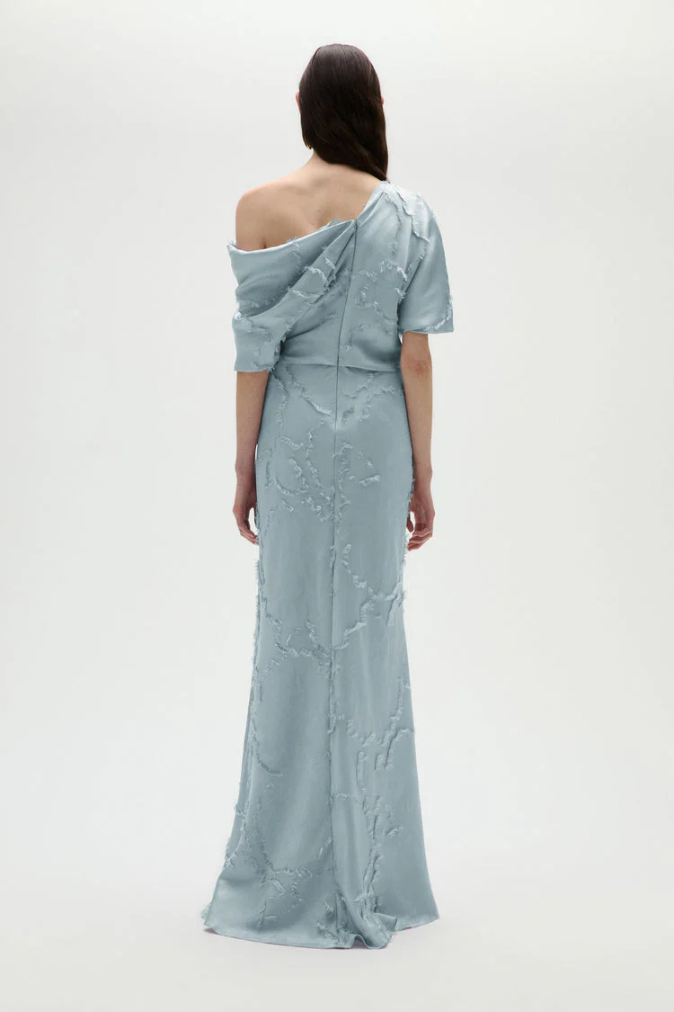 Amsale Evening Jacquard Slouch Dress P916 - Image 5