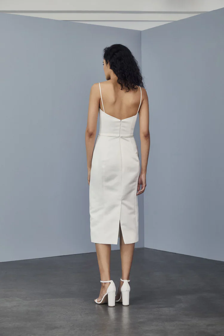 Amsale Little White Dress LW163 - Image 2