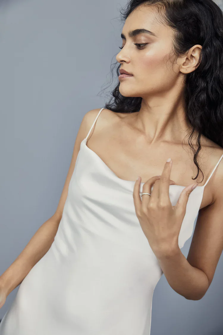 Amsale Little White Dress LW167 - Image 3