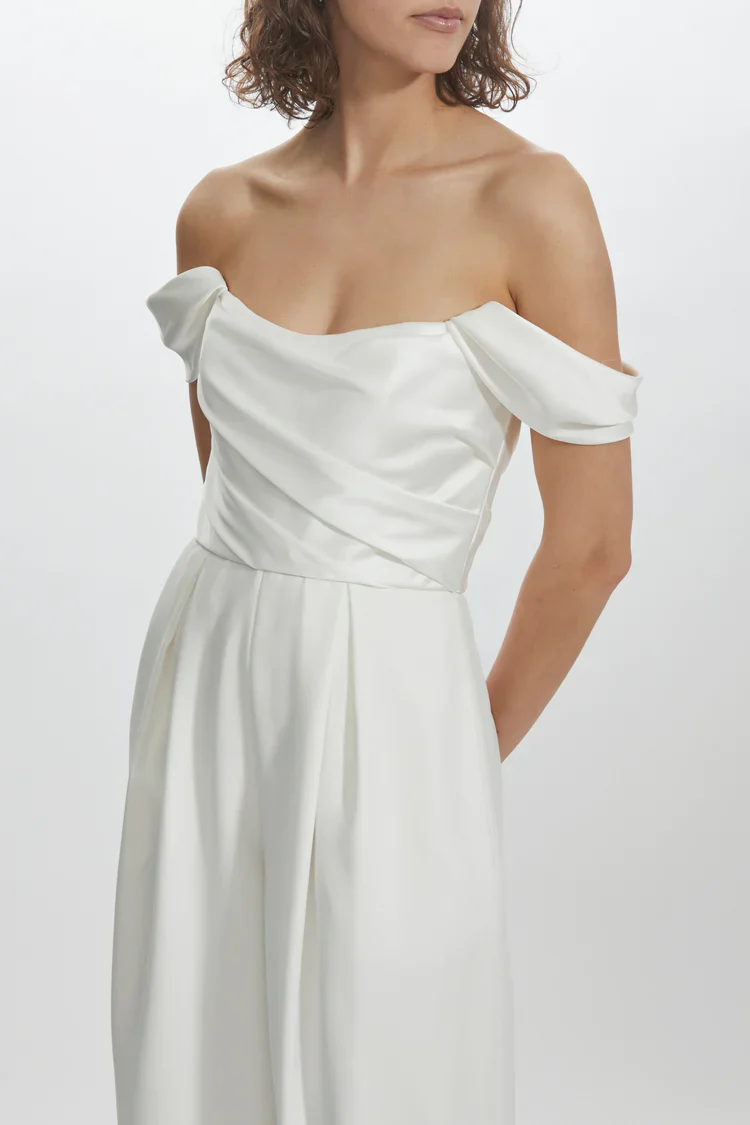 Amsale Little White Dress LW206 - Image 4