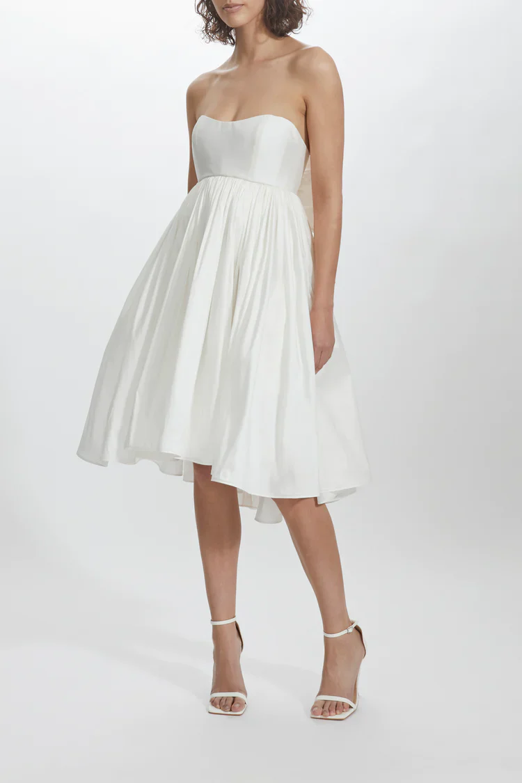 Amsale Little White Dress LW210