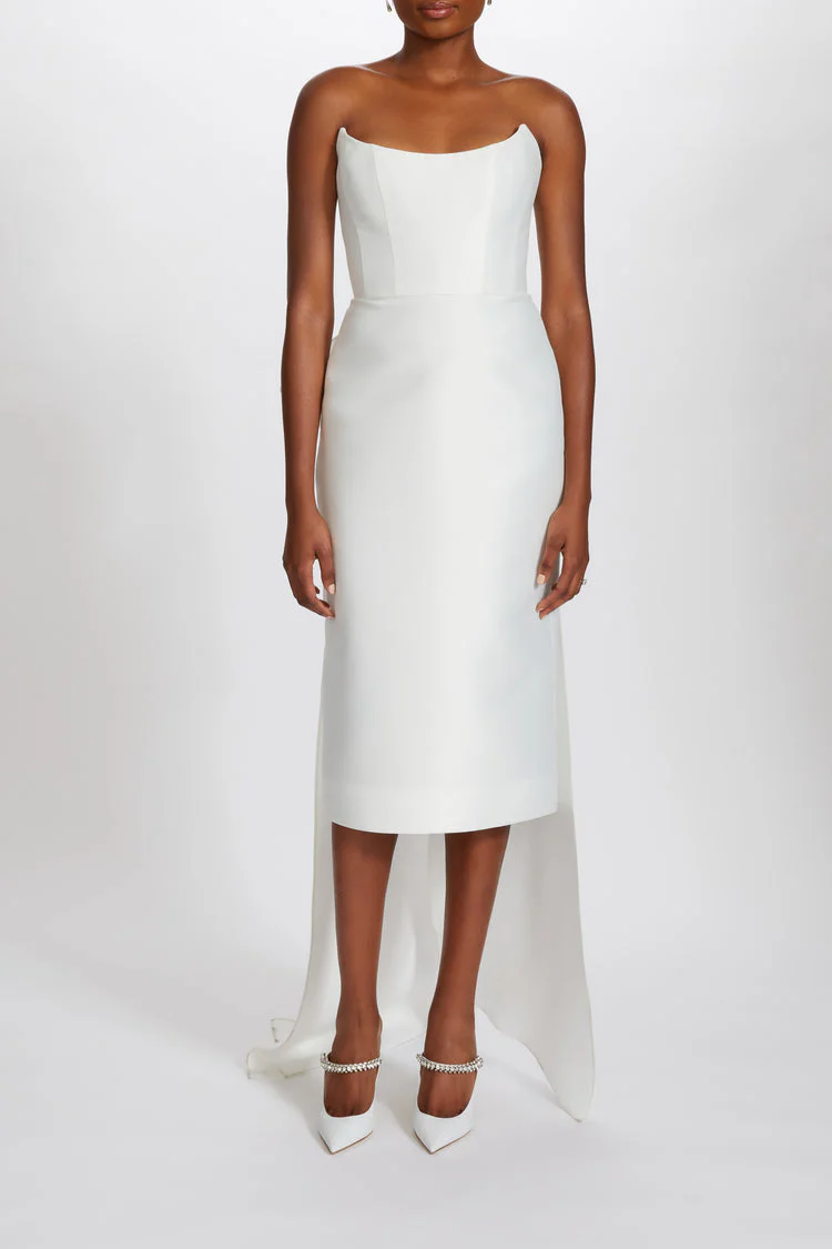 Amsale Little White Dress LW233
