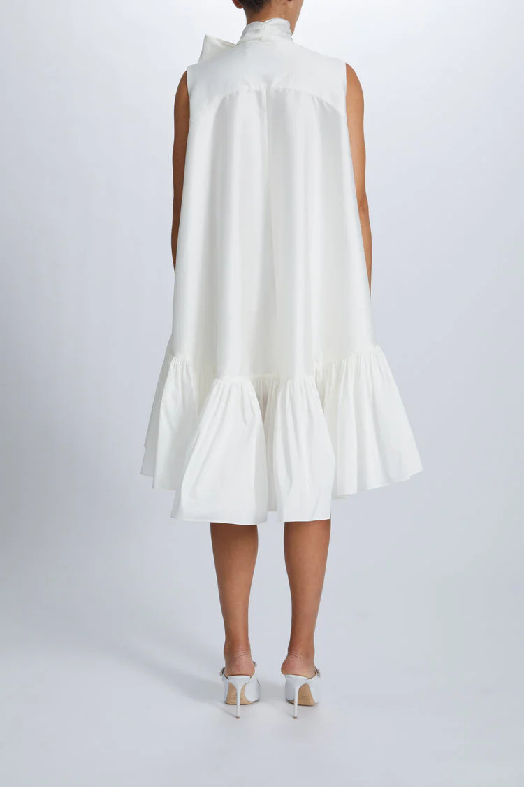 Amsale Little White Dress LW237 - Image 3