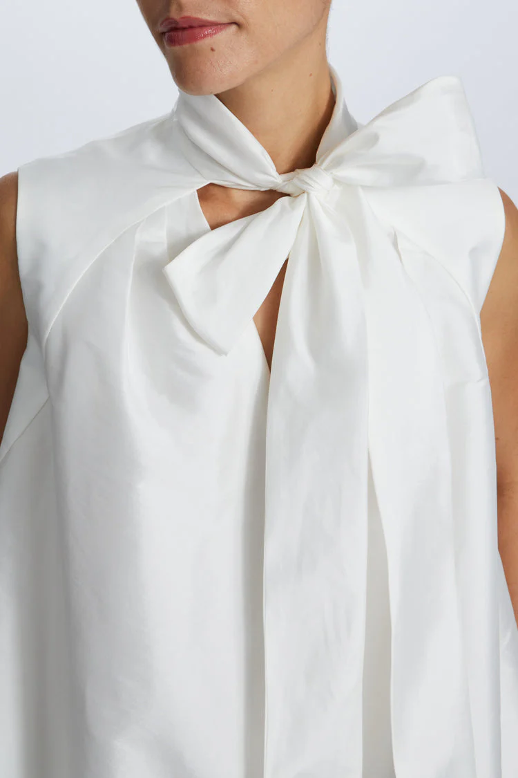 Amsale Little White Dress LW237 - Image 4