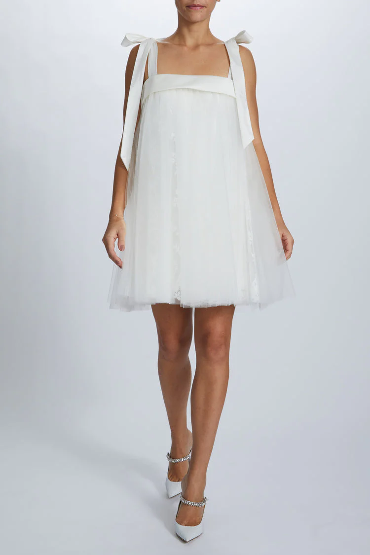 Amsale Little White Dress LW243