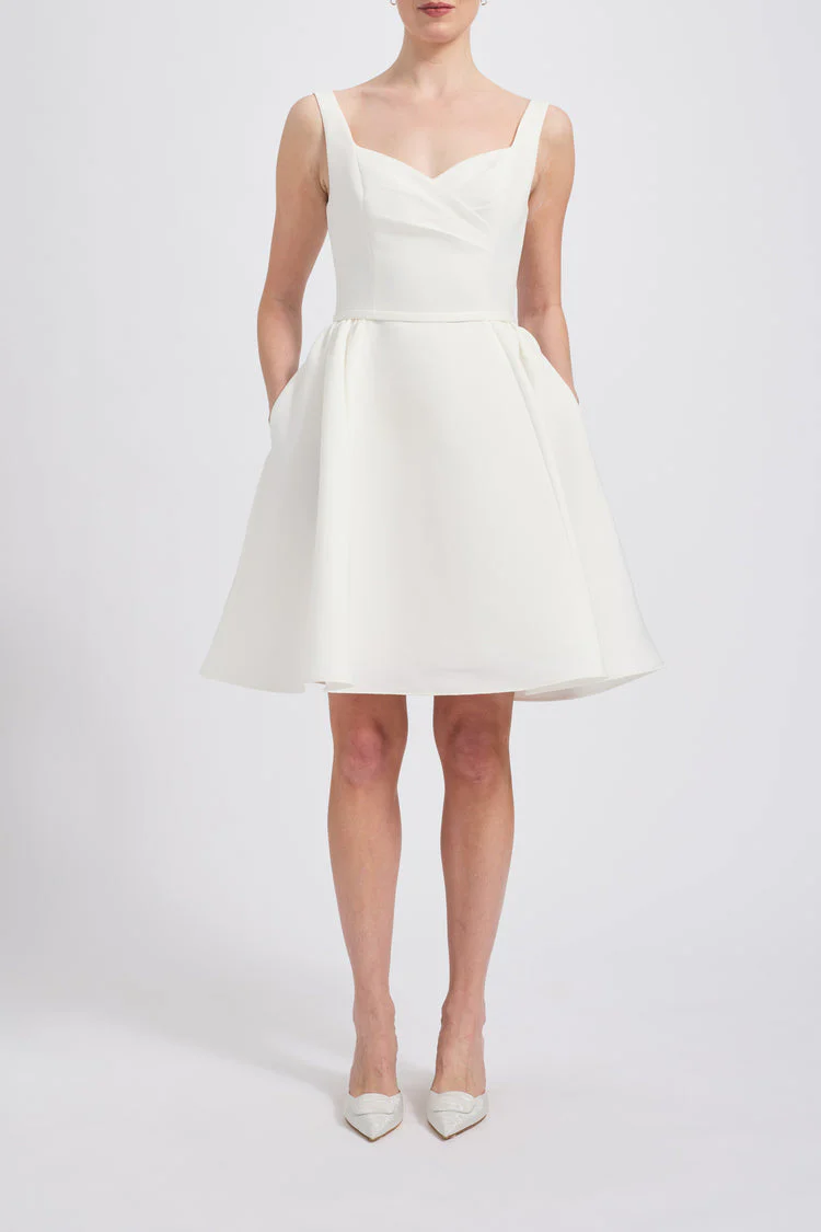Amsale Little White Dress LW250