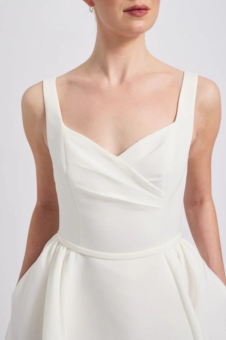 Amsale Little White Dress LW250 - Image 2
