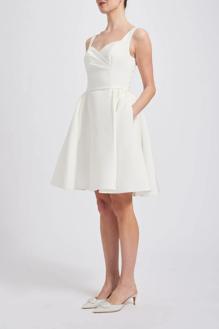 Amsale Little White Dress LW250 - Image 3