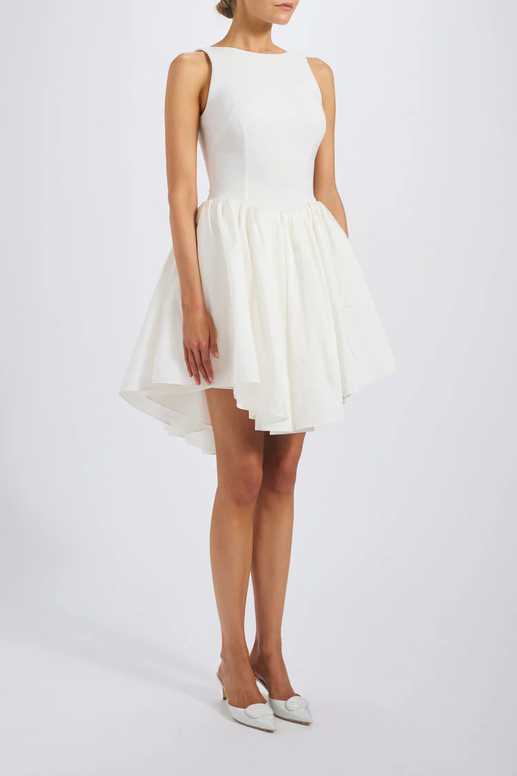Amsale Little White Dress LW267 - Image 5
