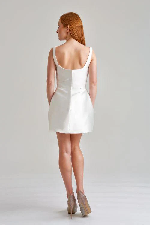Bari Jay Little White Dress 25WD09 - Image 3