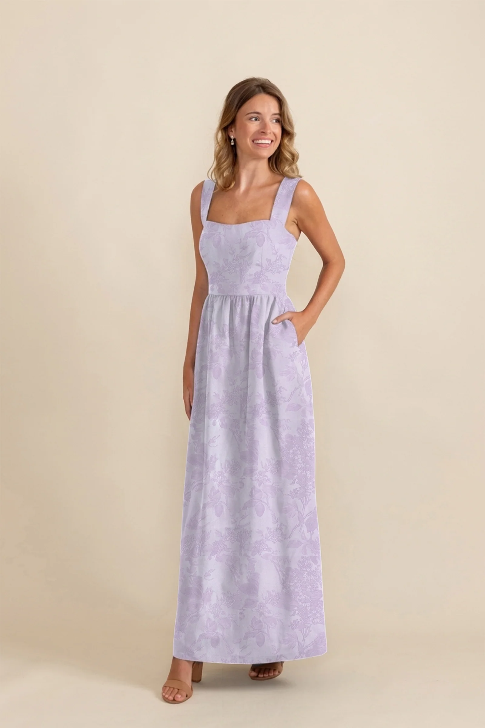Beckett Bodice with Gathered Skirt in Garden Flora - Image 4