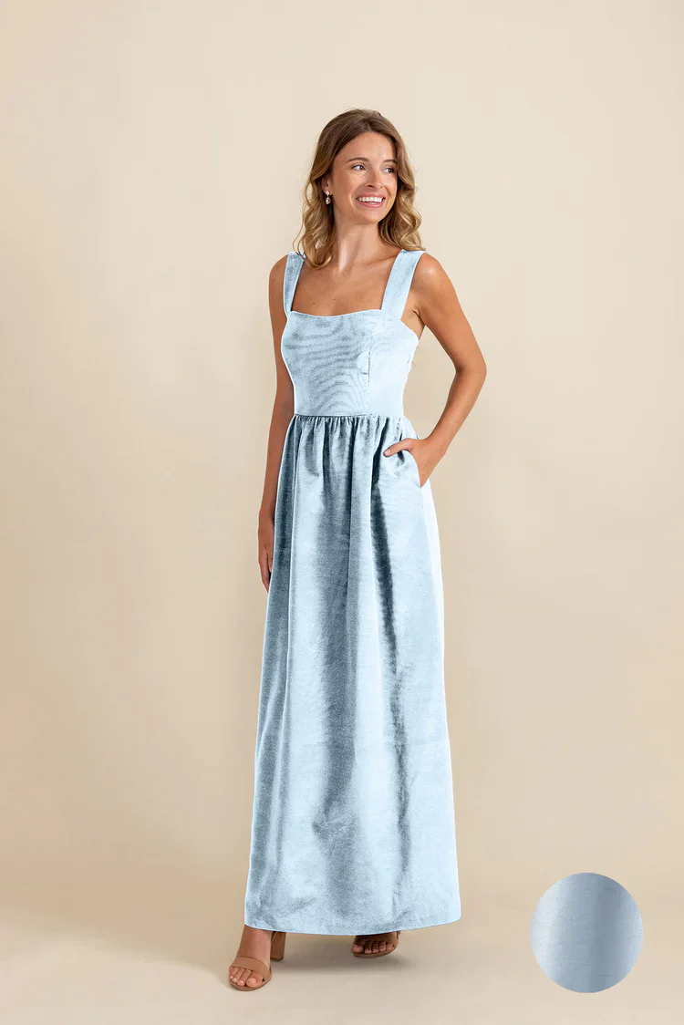 Beckett Bodice with Gathered Skirt in Shantung - Image 15