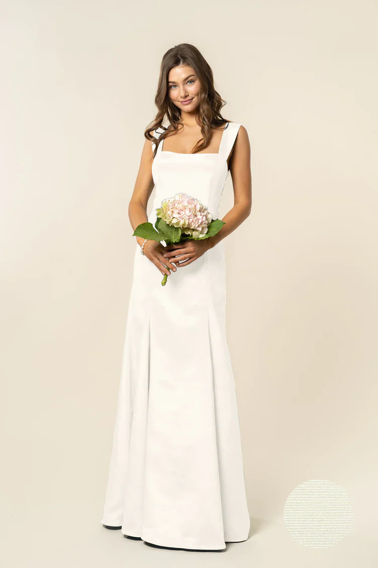 Beckett Bodice with Trumpet Skirt in Drapey Bengaline - Image 3