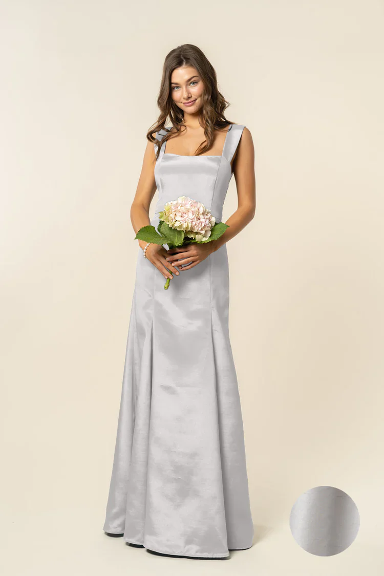 Beckett Bodice with Trumpet Skirt in Shantung - Image 4