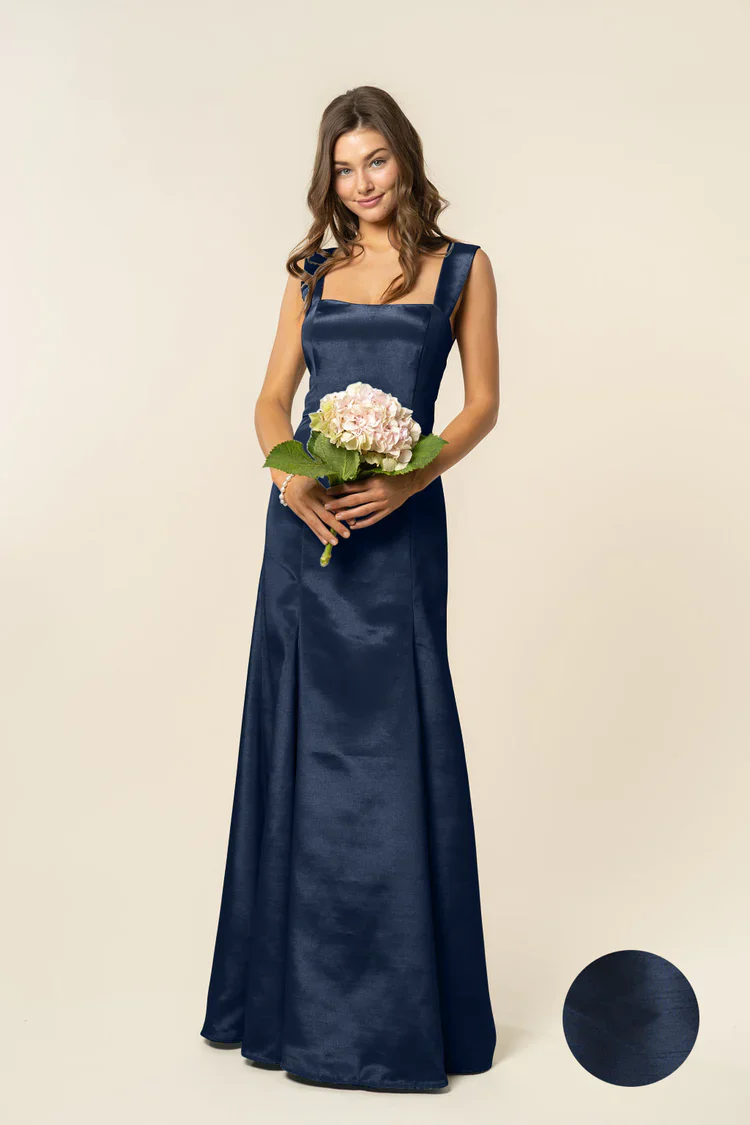 Beckett Bodice with Trumpet Skirt in Shantung - Image 8