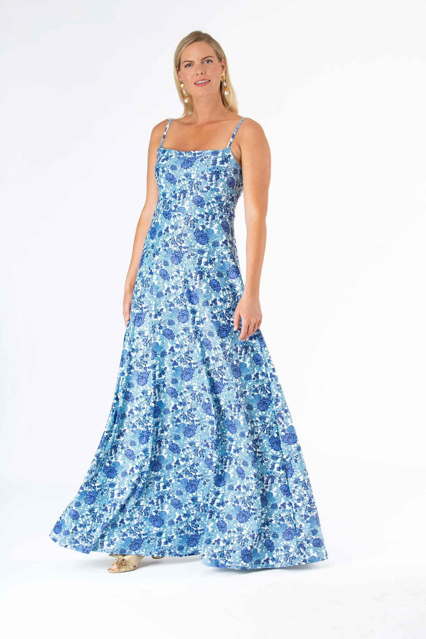 Brigette Dress in Porcelain Petals