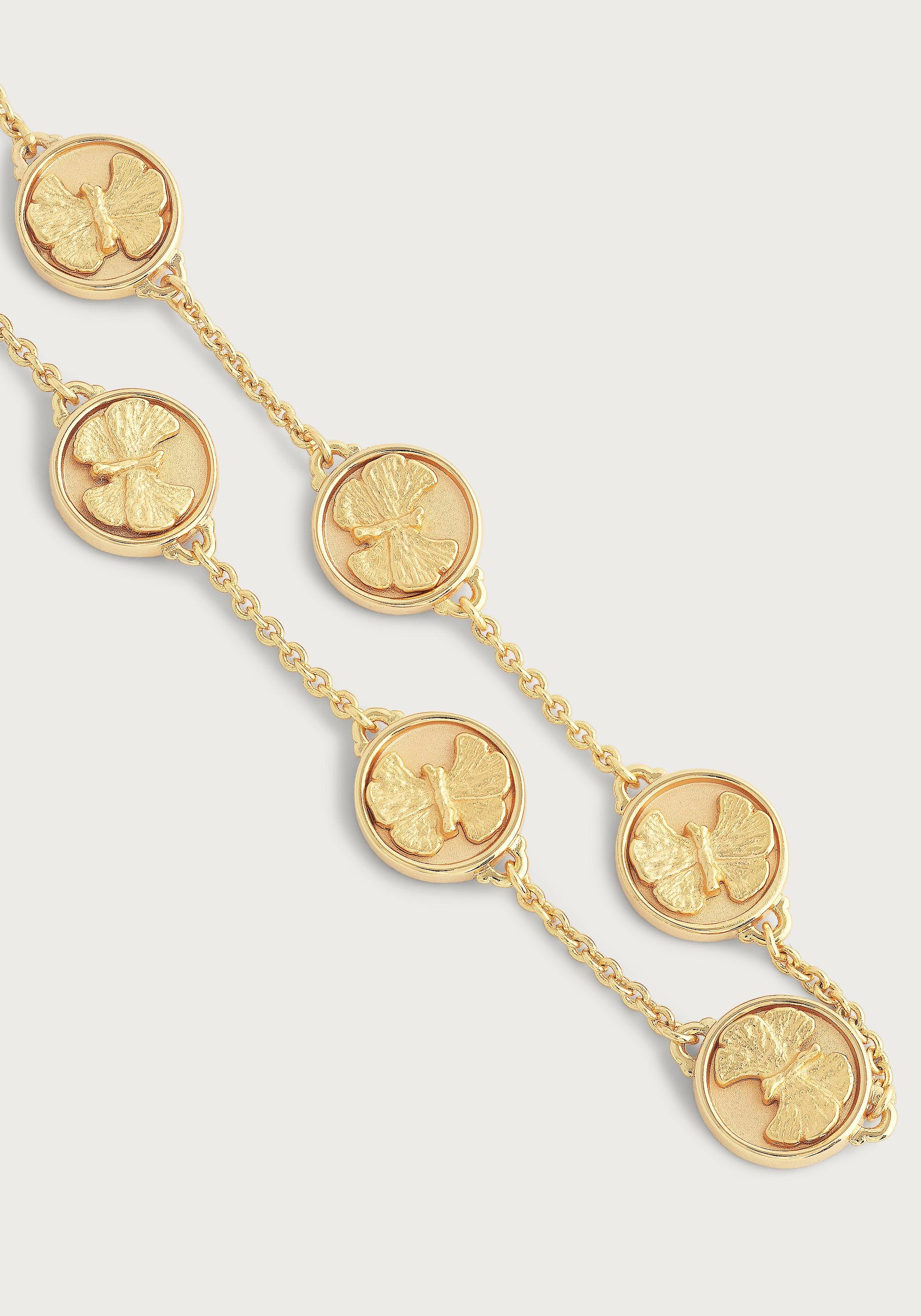 Butterfly Coin Charm Bracelet - Image 3