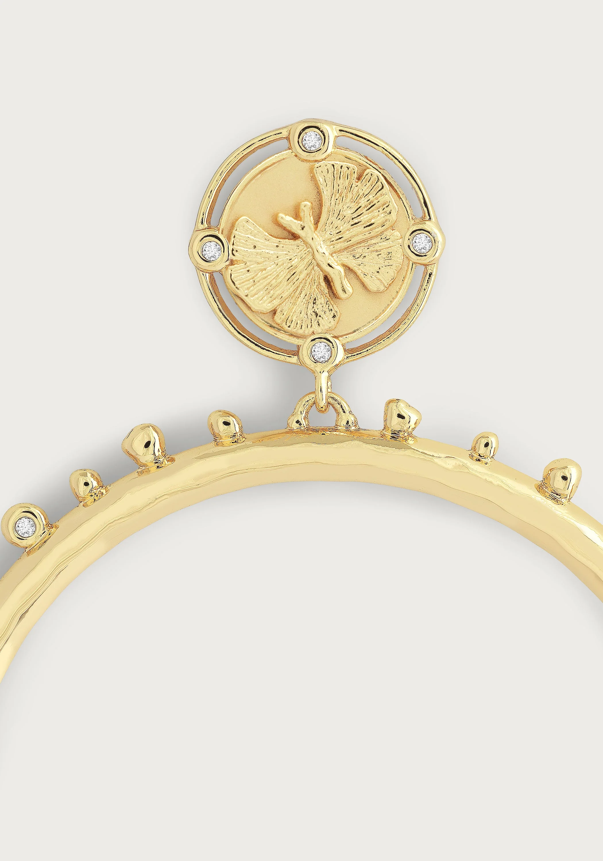 Butterfly Coin Molten Hoops - Image 4