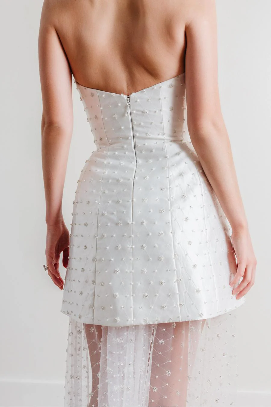 By Watters Little White Dress Gabriel 32400 - Image 4