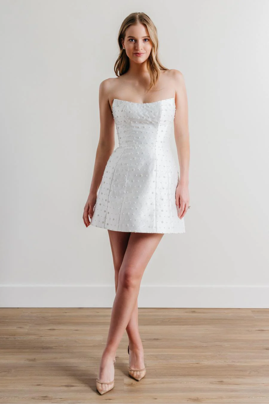 By Watters Little White Dress Gabriel 32400 - Image 5