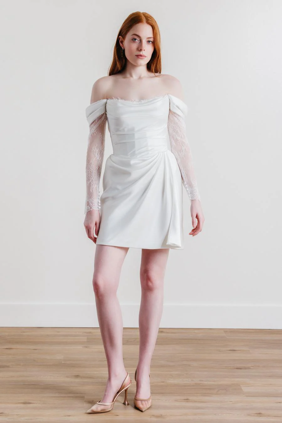 By Watters Little White Dress Hayworth 32500 - Image 3