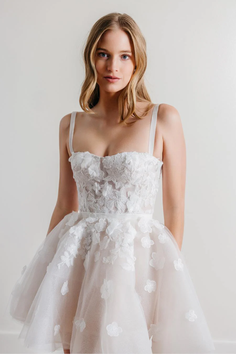 By Watters Little White Dress Magdelaine 31729 - Image 3