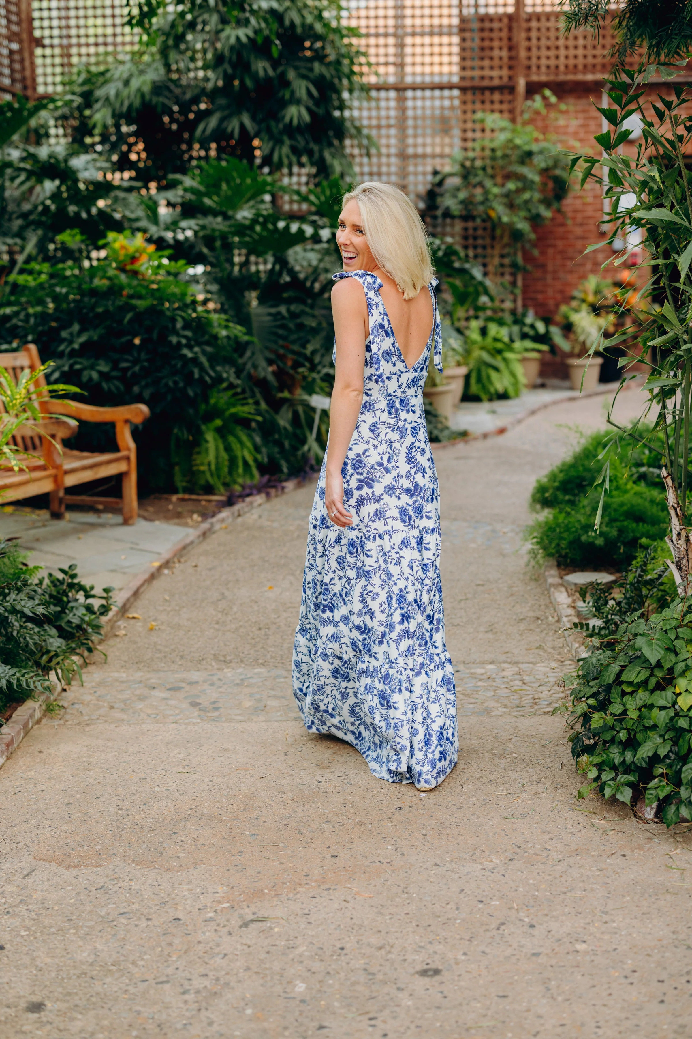 Clementine Dress in Evening Garden - Image 5