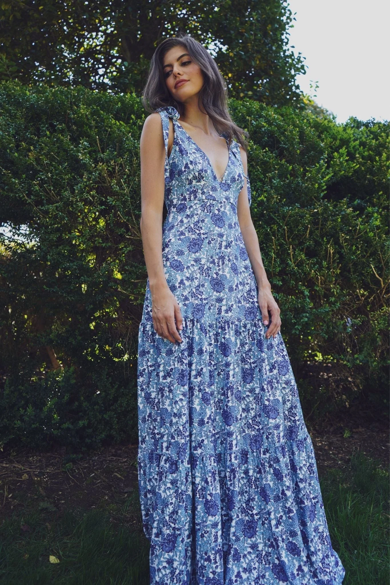 Clementine Dress in Porcelain Petals - Image 3