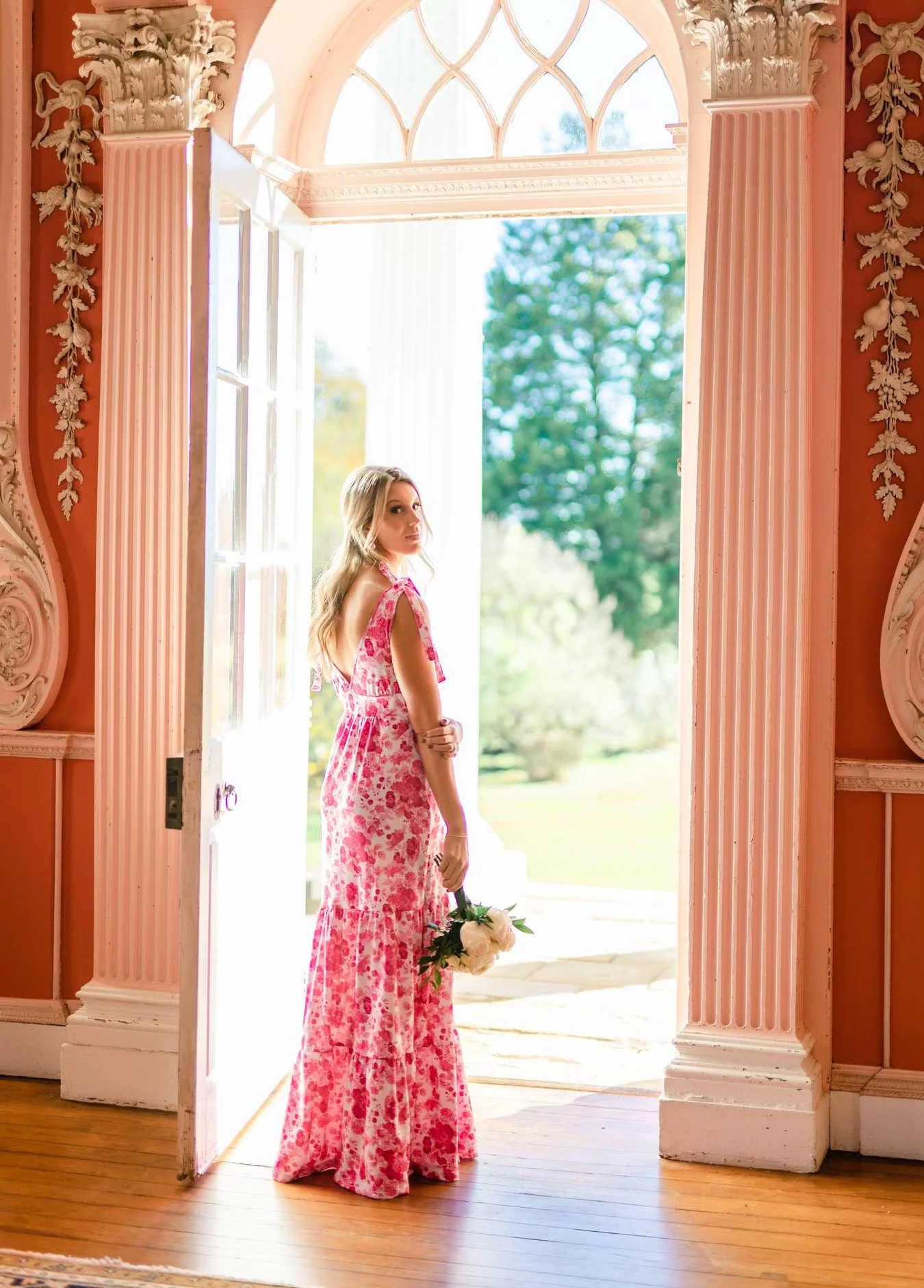 Clementine Dress in Raspberry Chateau - Image 4
