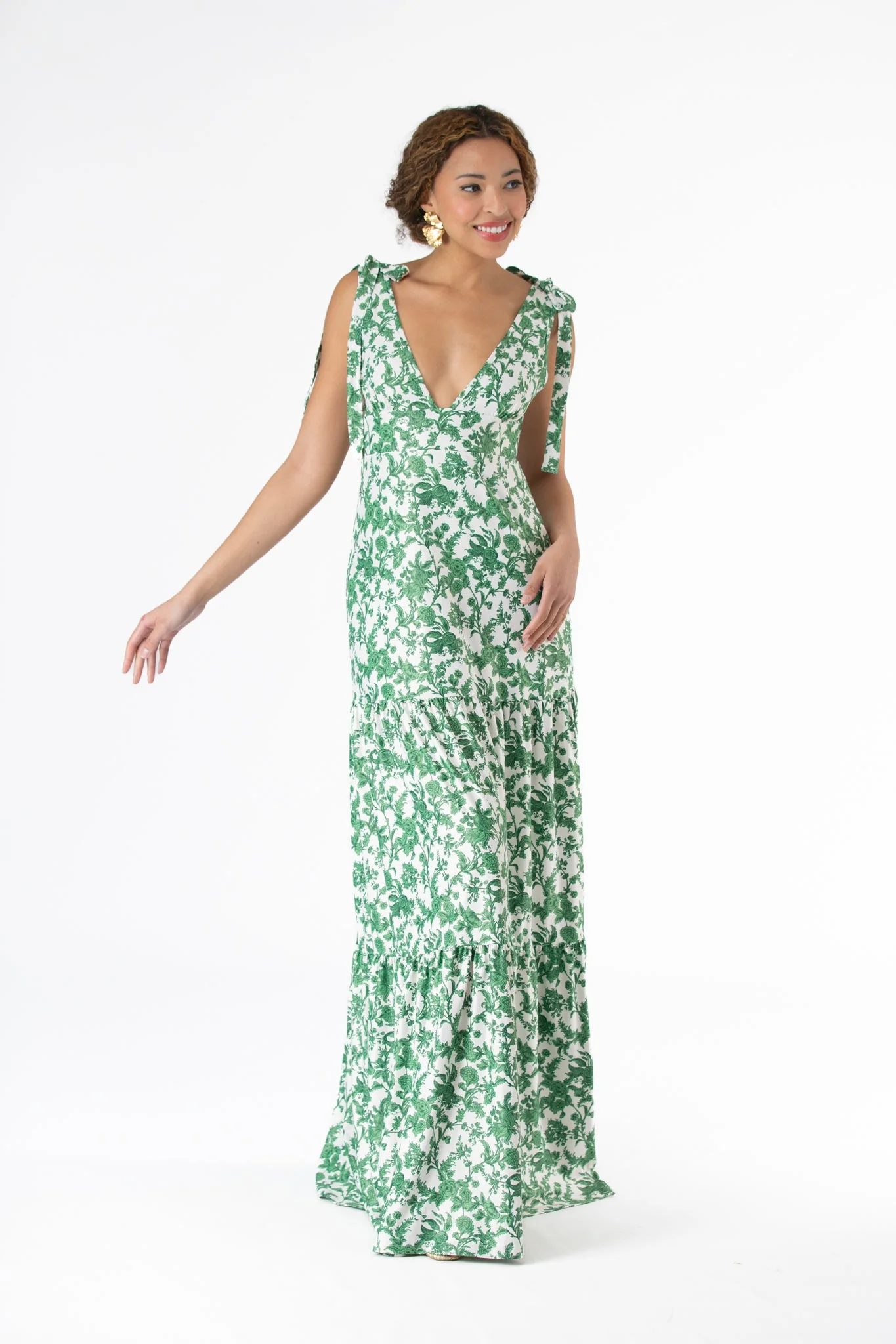 Clementine Dress in Rosemary Waltz