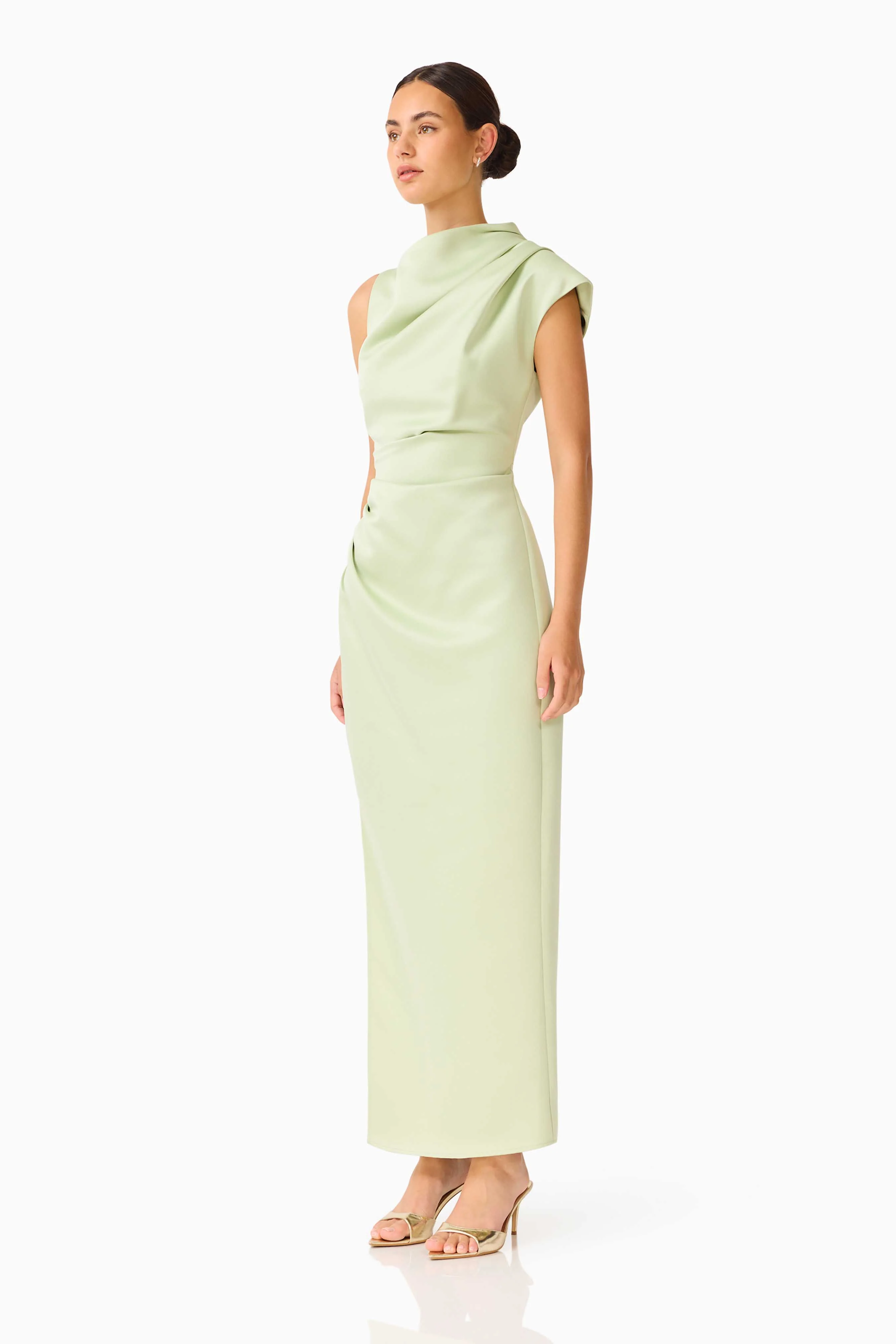 Coralie Maxi Gown in Sage Green - Image 3