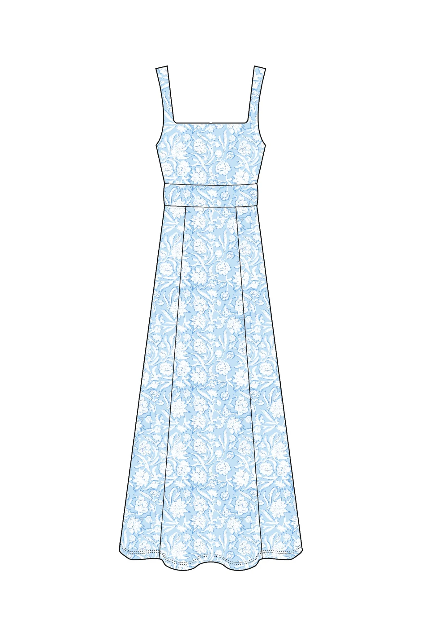 Cosette Dress in Ocean Mist - Image 7