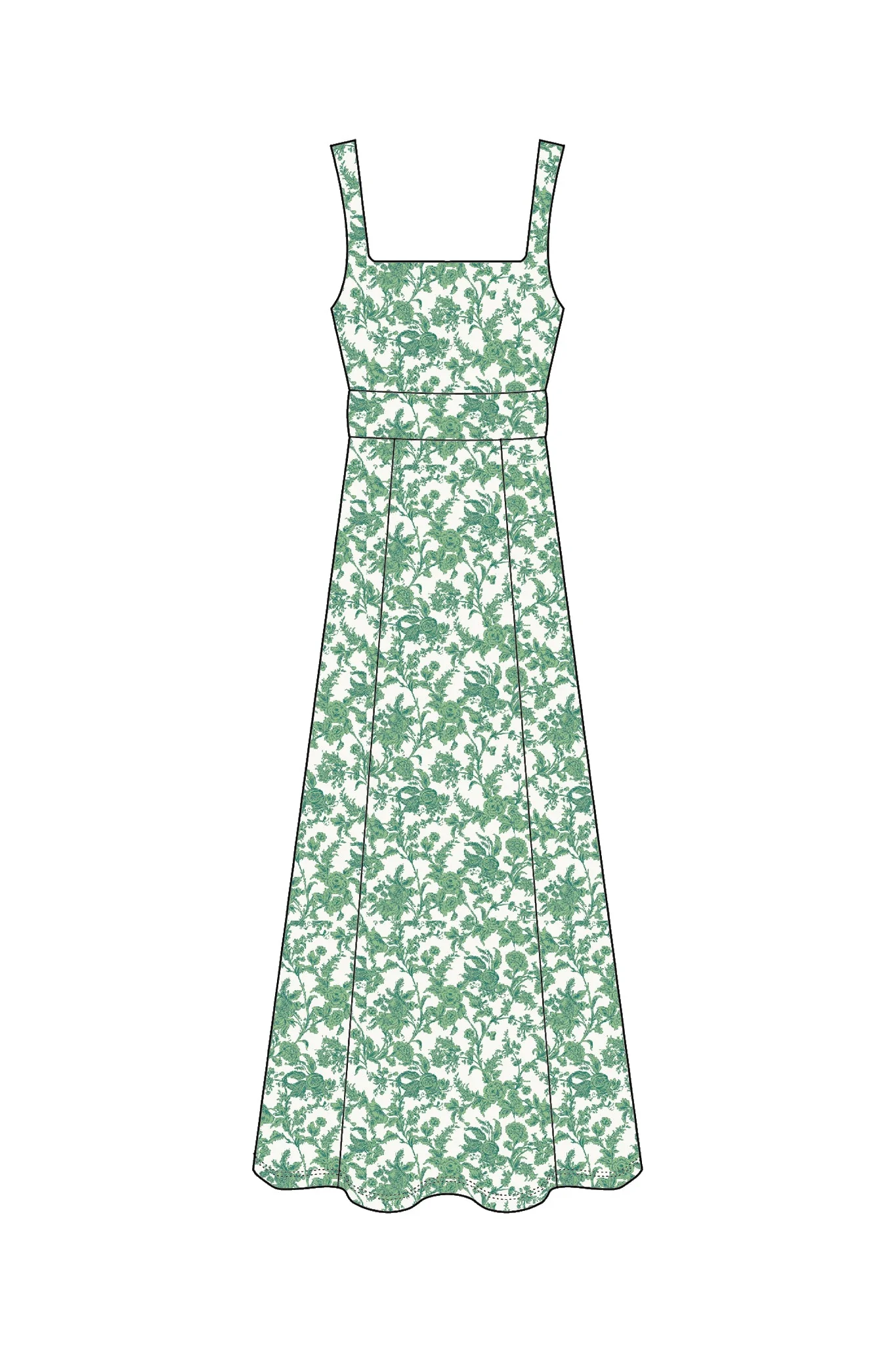 Cosette Dress in  Rosemary Waltz - Image 6