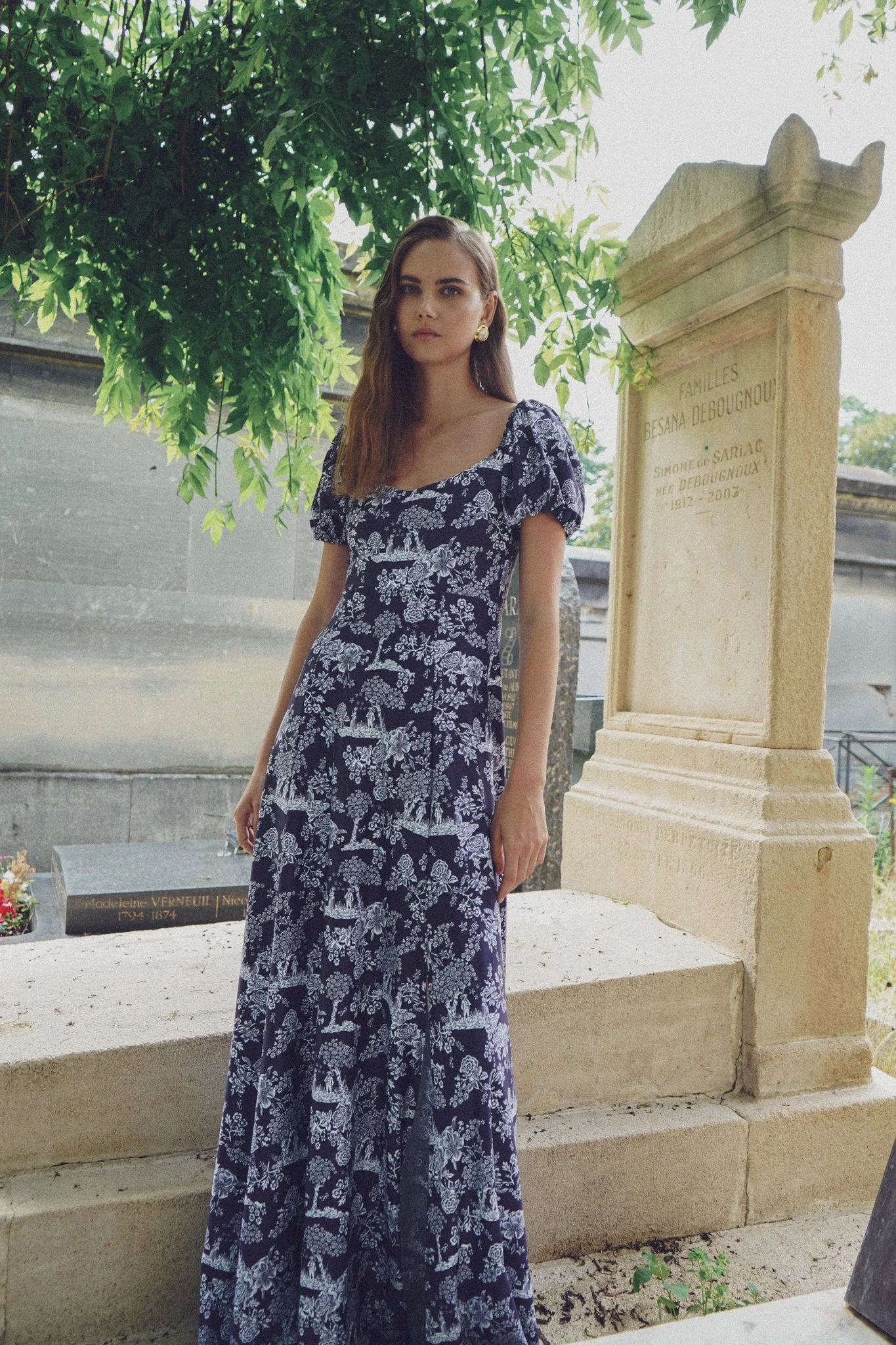 Elizabeth Dress in French Country Navy - Image 3