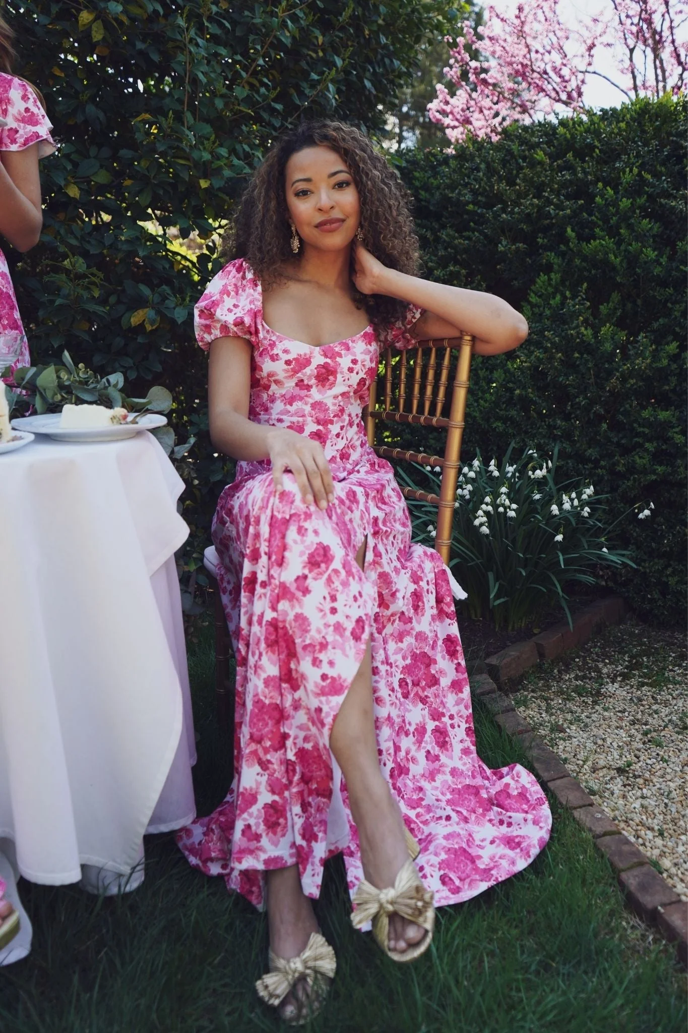 Elizabeth Dress in Raspberry Chateau - Image 4