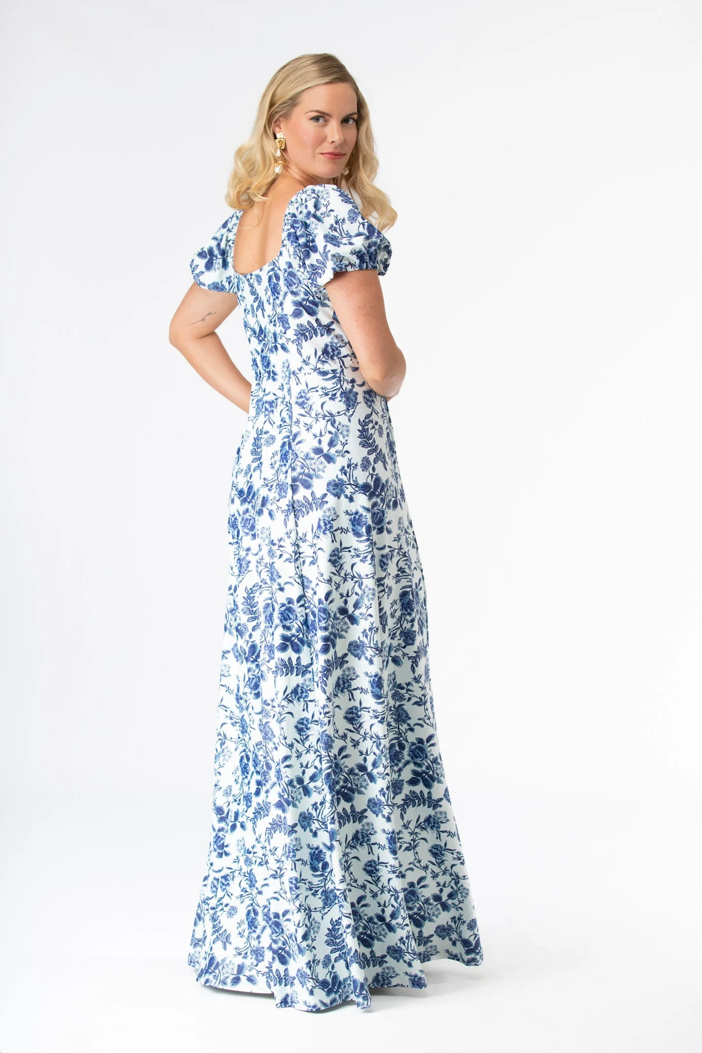 Elizabeth Dress in Evening Garden - Image 8