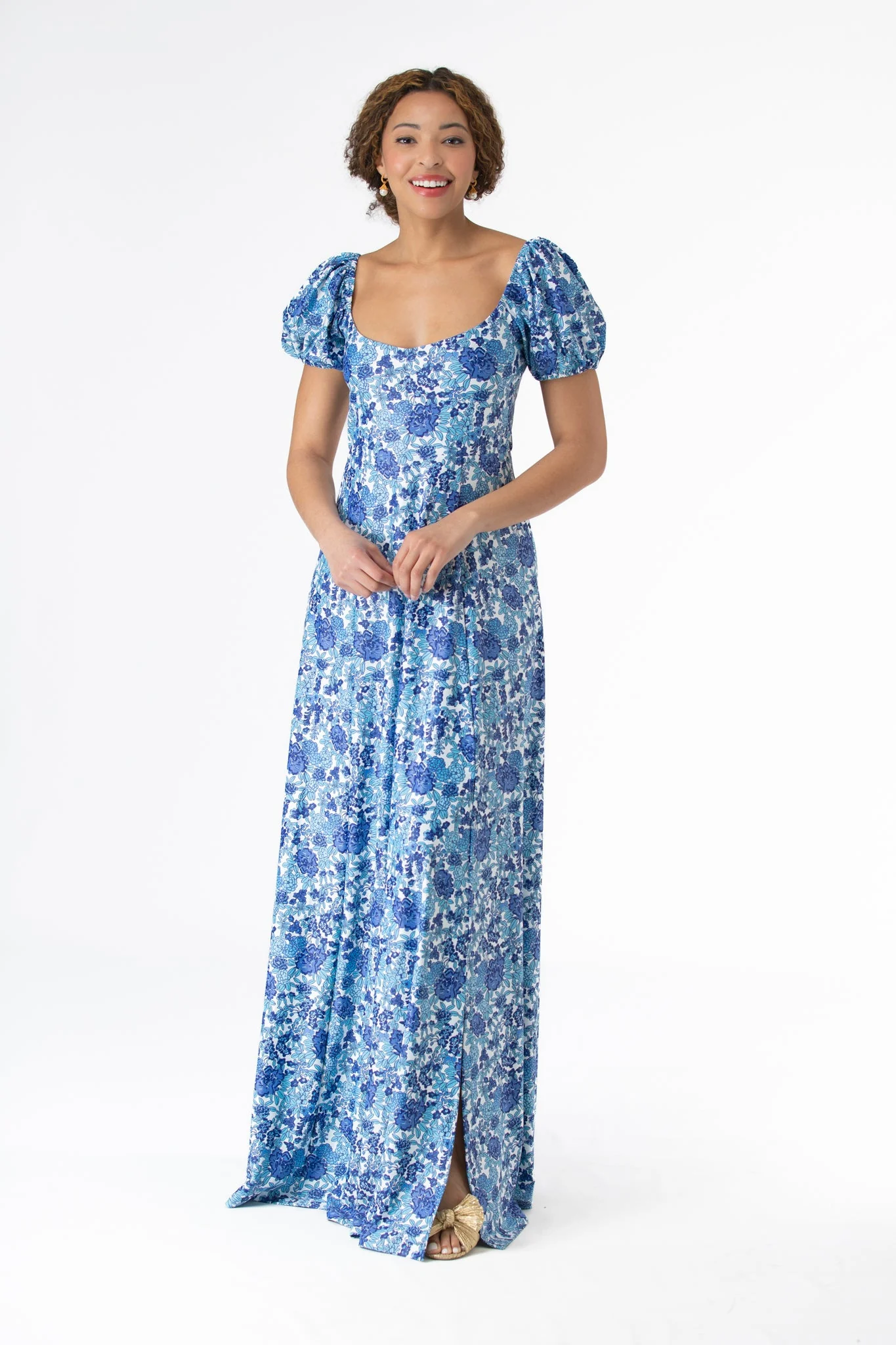 Elizabeth Dress in Porcelain Petals - Image 2