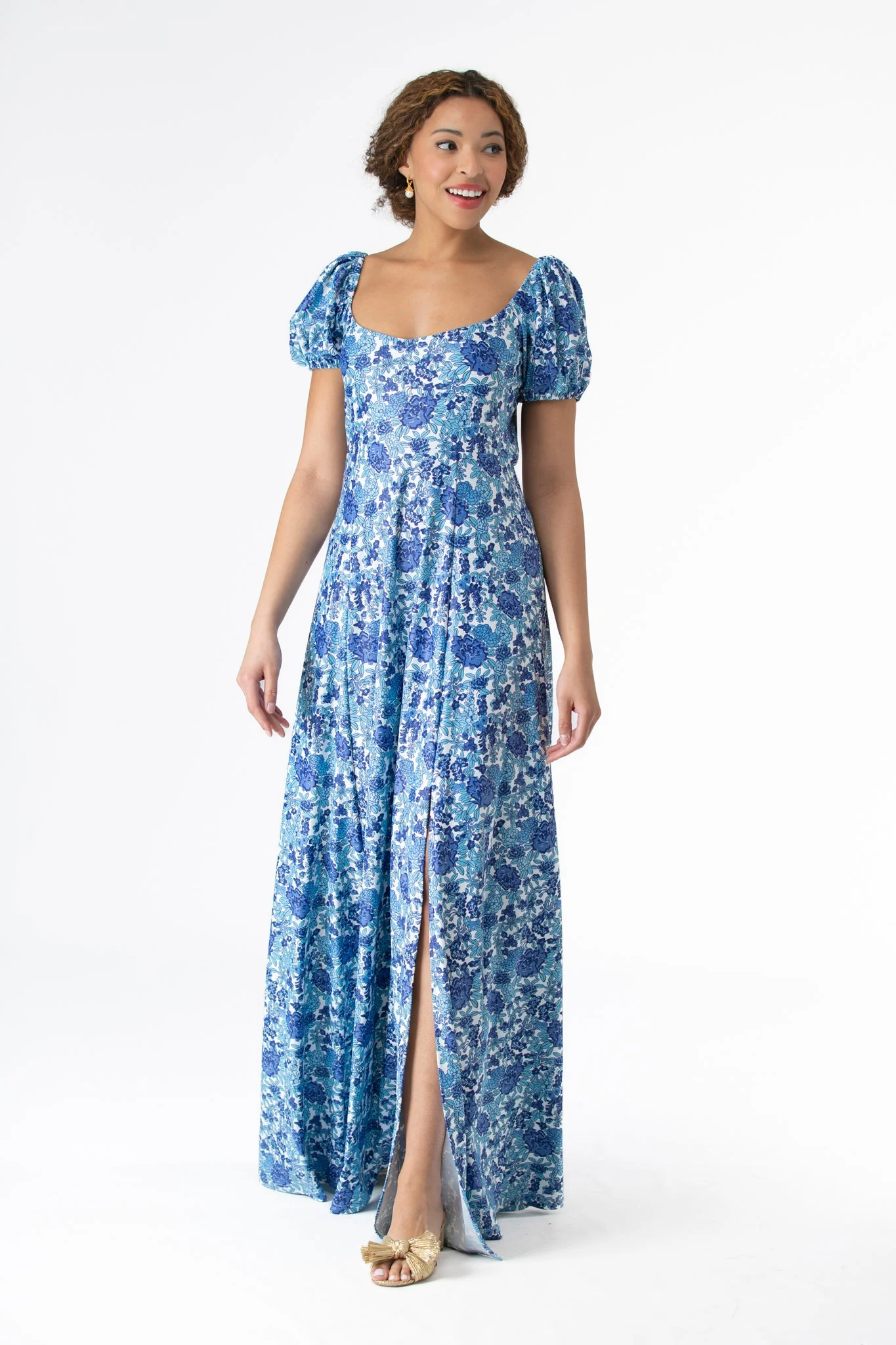 Elizabeth Dress in Porcelain Petals - Image 3