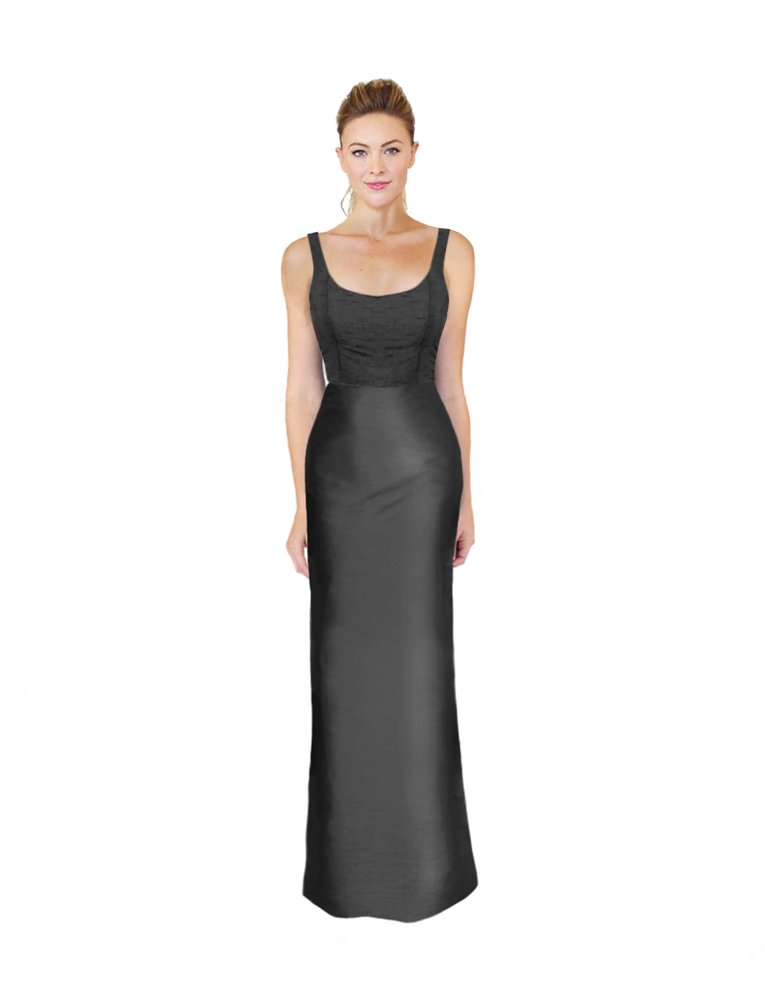 Emily Bodice with Straight Skirt in Lily of the Valley Jacquard