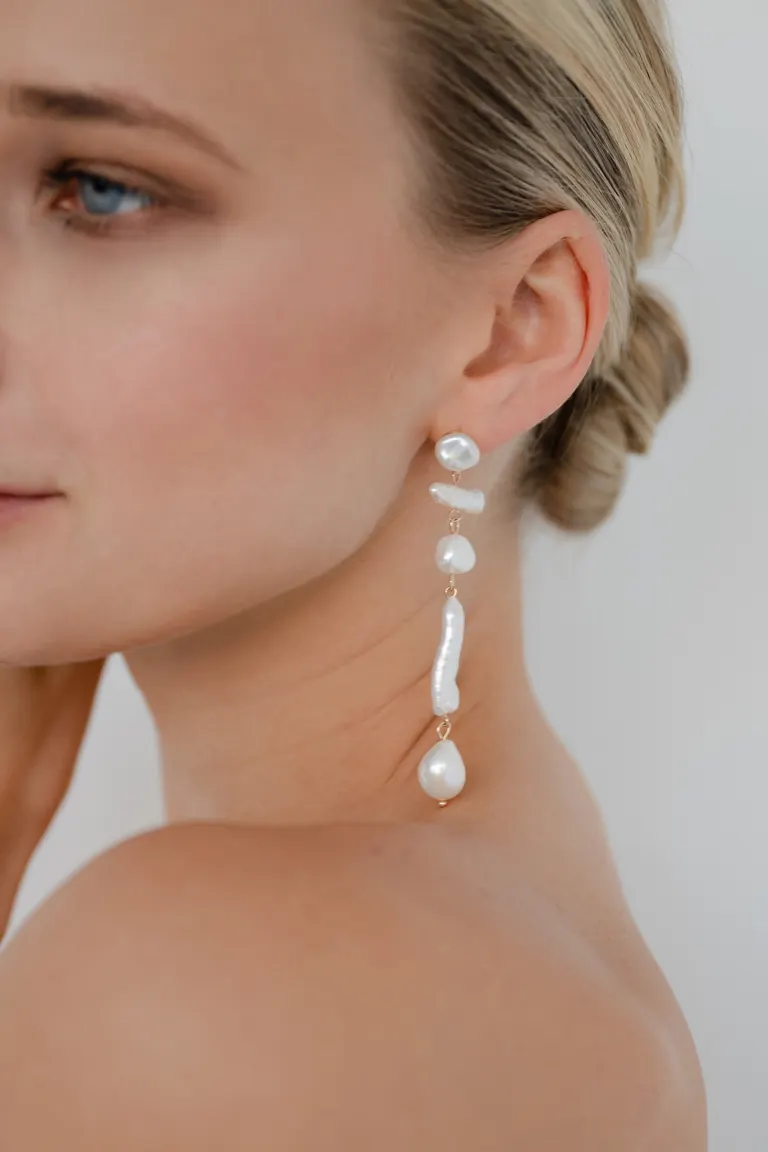 Esme Pearl Statement Earring - Image 3