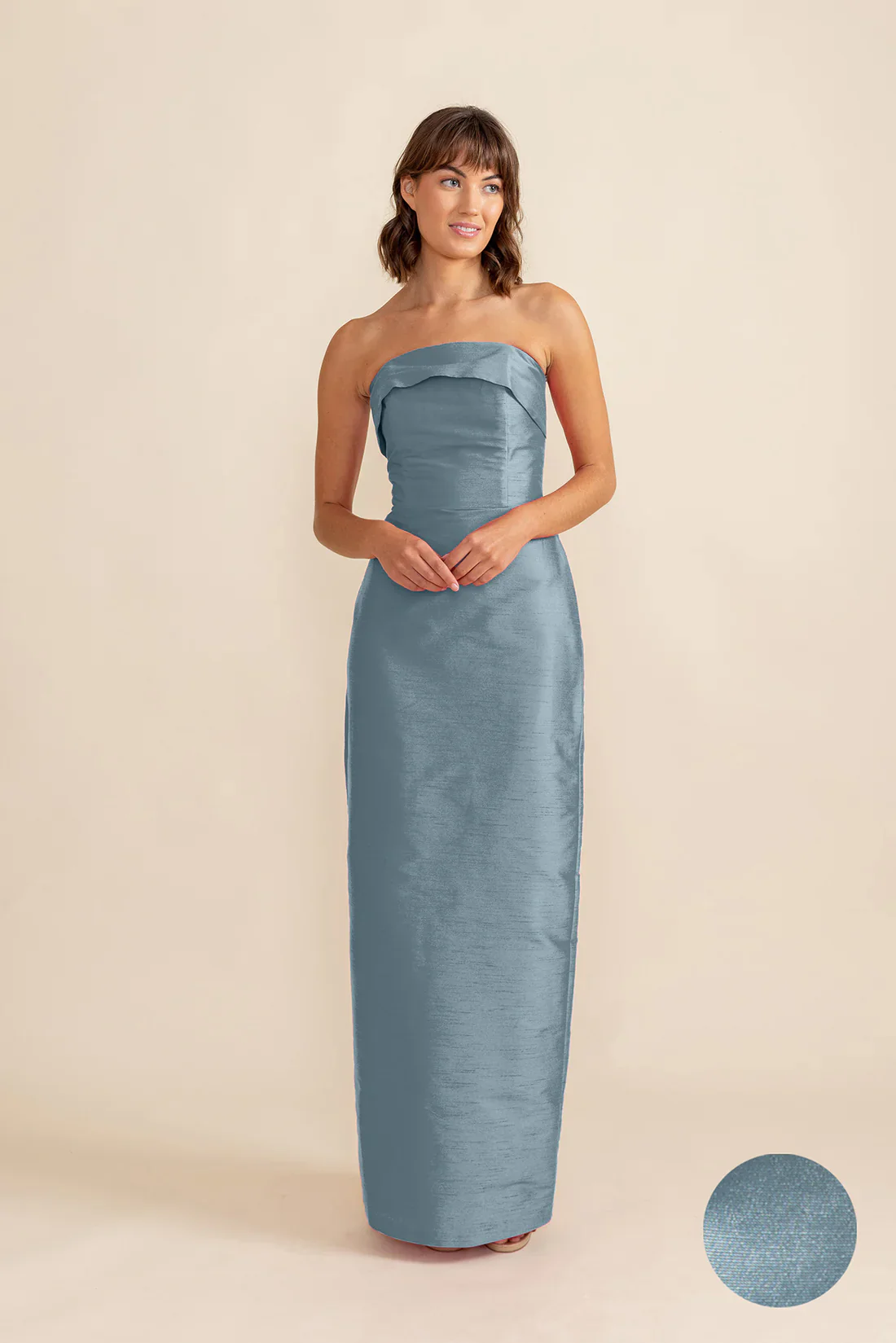 Eva Bodice with Straight Skirt in Drapey Bengaline - Image 12
