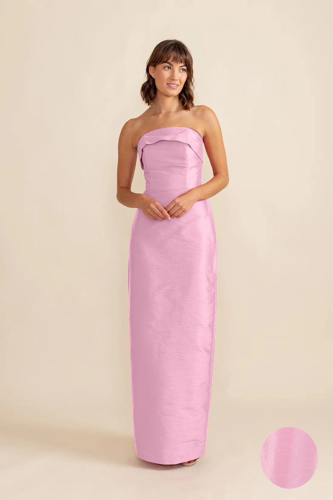 Eva Bodice with Straight Skirt in Shantung - Image 15