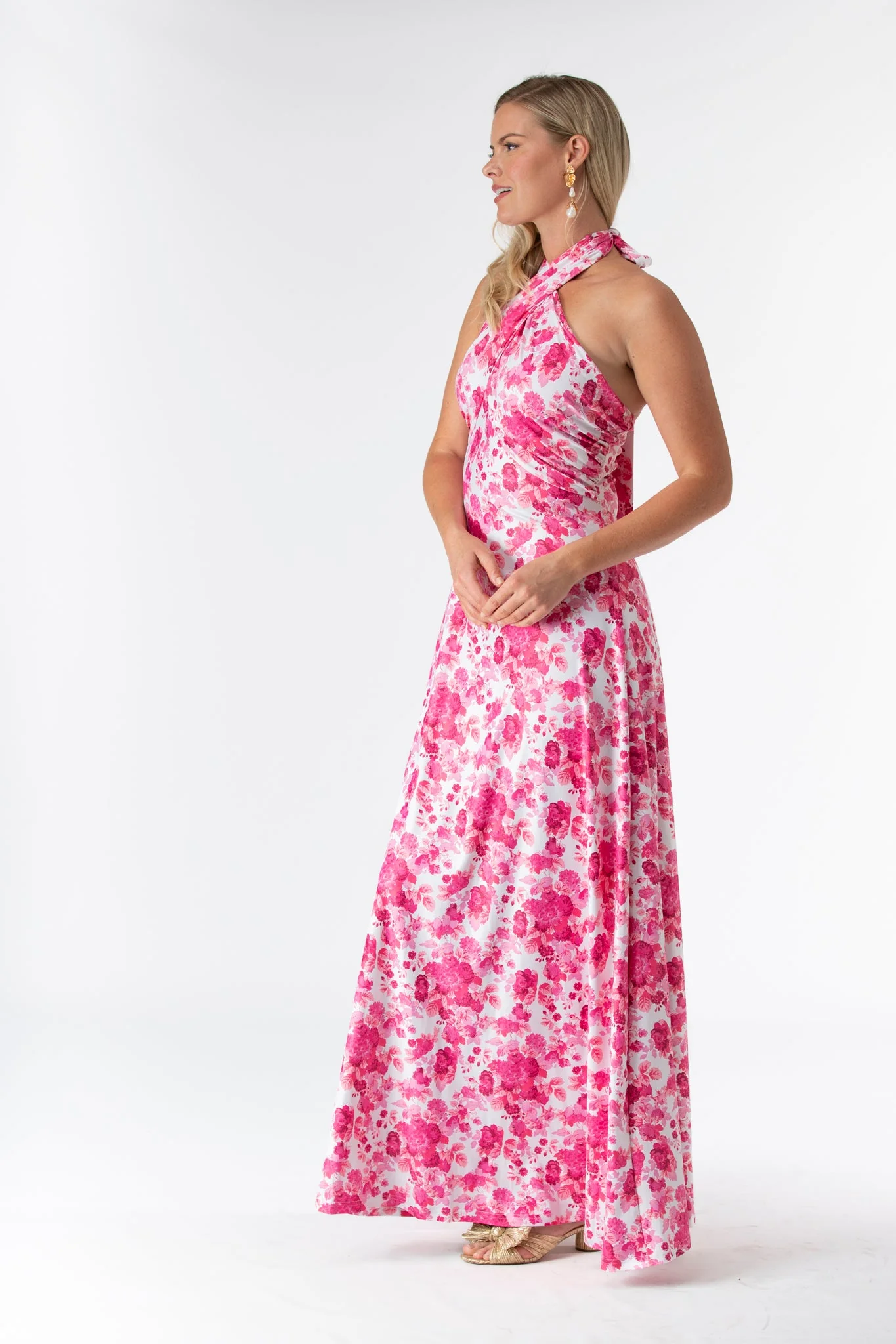 Fallon Dress in Raspberry Chateau - Image 4