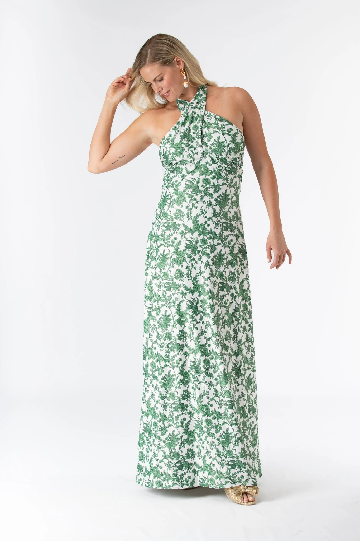 Fallon Dress in Rosemary Waltz - Image 3