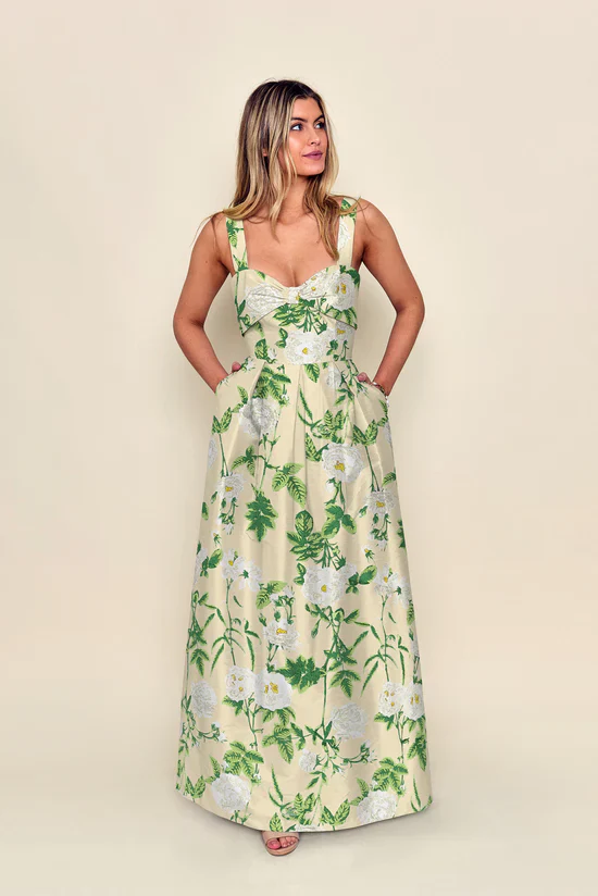 Grace Bodice with Dahlia Skirt in Camellia Jacquard - Image 5