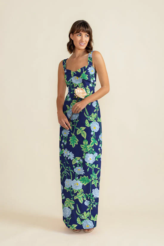 Grace Bodice with Straight Skirt in Camellia Jacquard - Image 2
