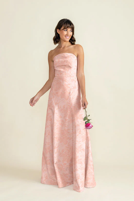 Hannah Bodice with Flute Skirt in Garden Flora Jacquard - Image 5