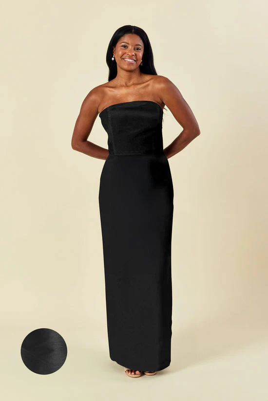 Hannah Bodice With Straight Skirt in Shantung - Image 21